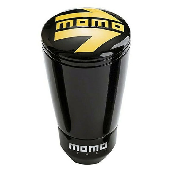Pomello della Leva del Cambio MOMO ALU SK-50 Nero con design iconico e logo MOMO per prestazioni automobilistiche