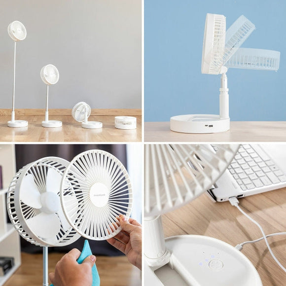 Ventilatore Ricaricabile Pieghevole con funzioni diverse in ambienti interni ed esterni per scoprire come scegliere un ventilatore smart silenzioso