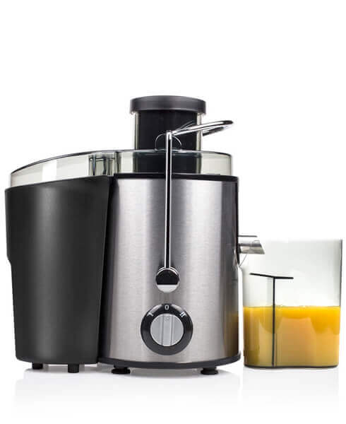 Frullatore innovativo da cucina in acciaio inox con contenitore per succhi colorati