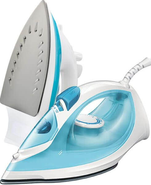 Ferro da stiro moderno con design ergonomico e funzione autonoma per una stiratura efficace