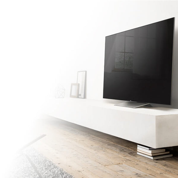 Collezione di TV moderne su supporti eleganti per un design d'interni sofisticato