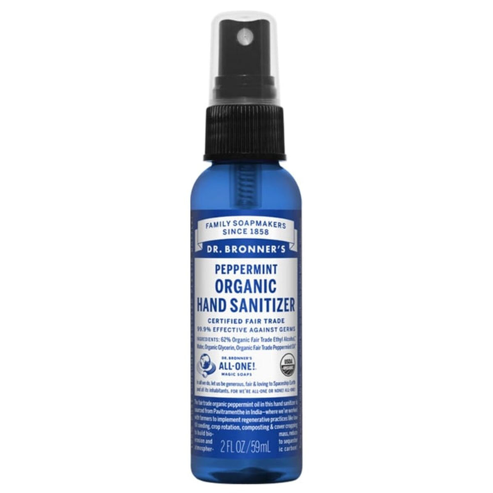 Lozione Igienizzante per Mani Dr Bronner's Peppermint 60 ml