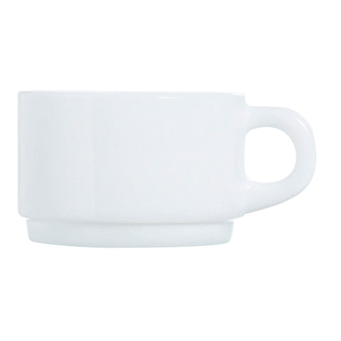 Set di Tazze Luminarc Apilable Bianco 280 ml Impilabile (6 Unità)