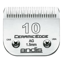 Lame per Rasoio da Barba Andis 10 Ceramica Acciaio Cromato Cane