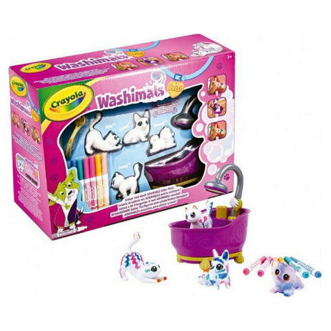 Playset Washimals Pets Crayola 74-7453 Vasca 6 Pezzi