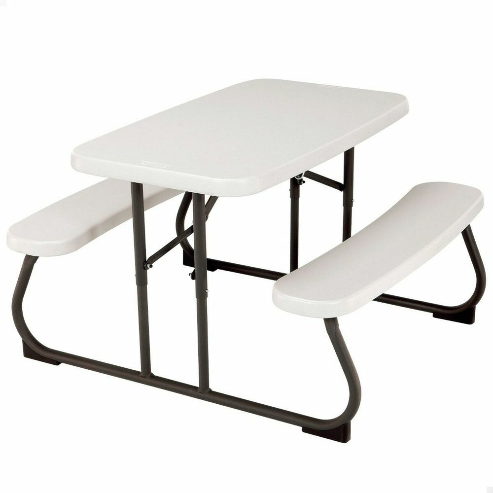 Tavolo da picnic Lifetime Pieghevole Crema Acciaio 82,5 x 90 x 53,5 cm