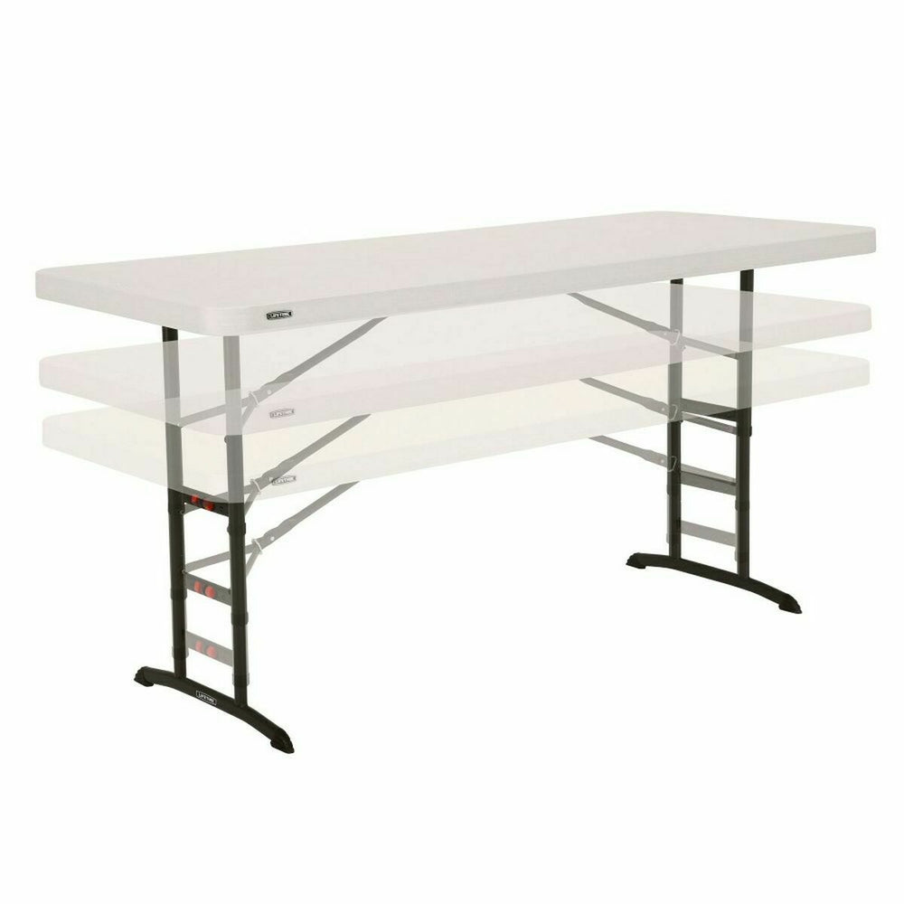 Folding Table Lifetime White Steel Rectangular (Refurbished C)