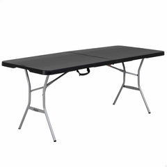 Tavolo Pieghevole Lifetime Nero 183 x 73 x 76 cm