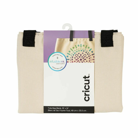 Shopping Bag Cricut Tote Bag Black Beige
