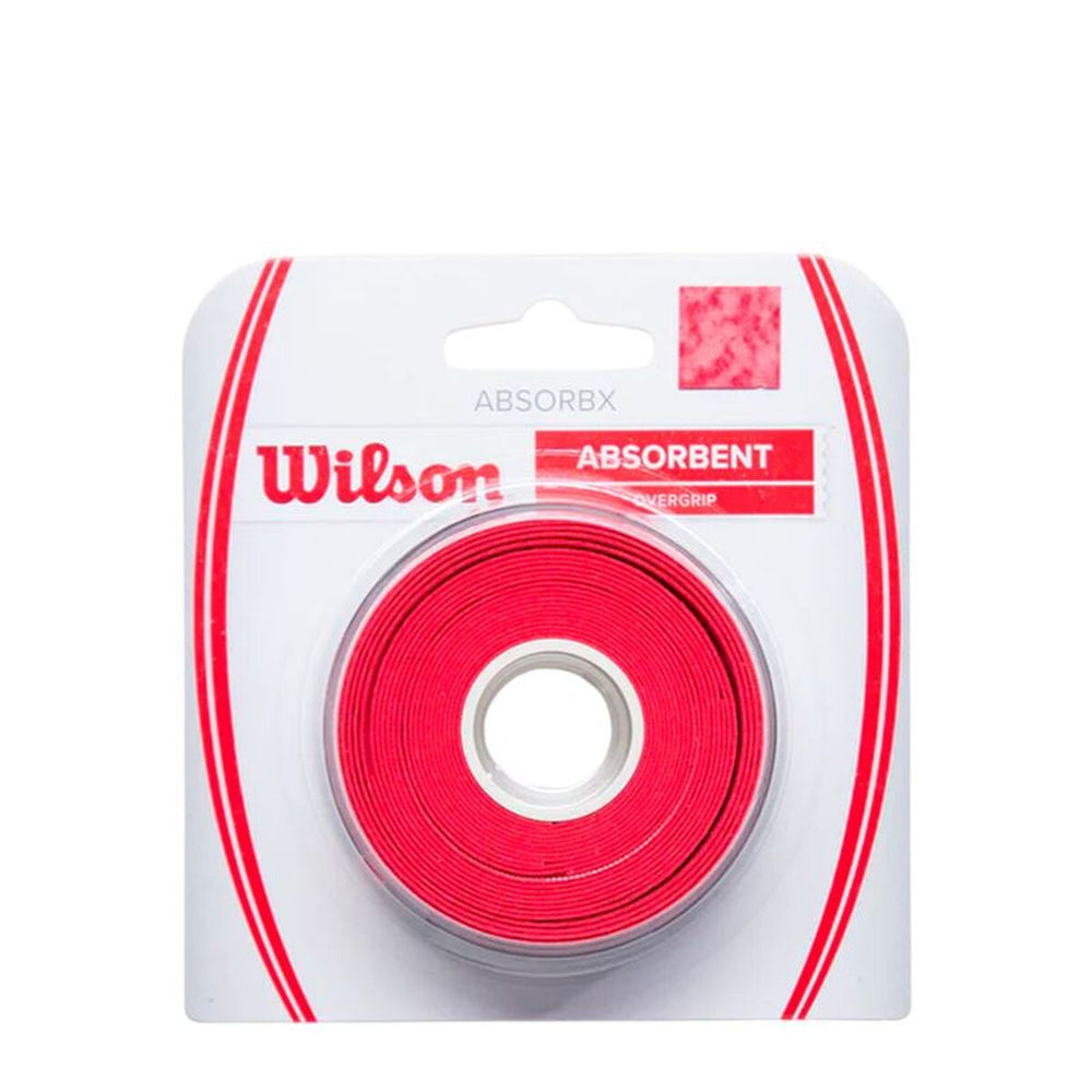 Overgrip de Tenis Wilson Absorbx  Rojo