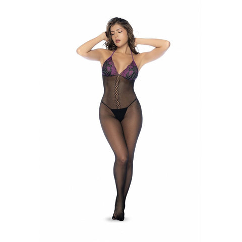 Set di Lingerie Mapalé Nero Lilla Taglia unica (Taglia unica)