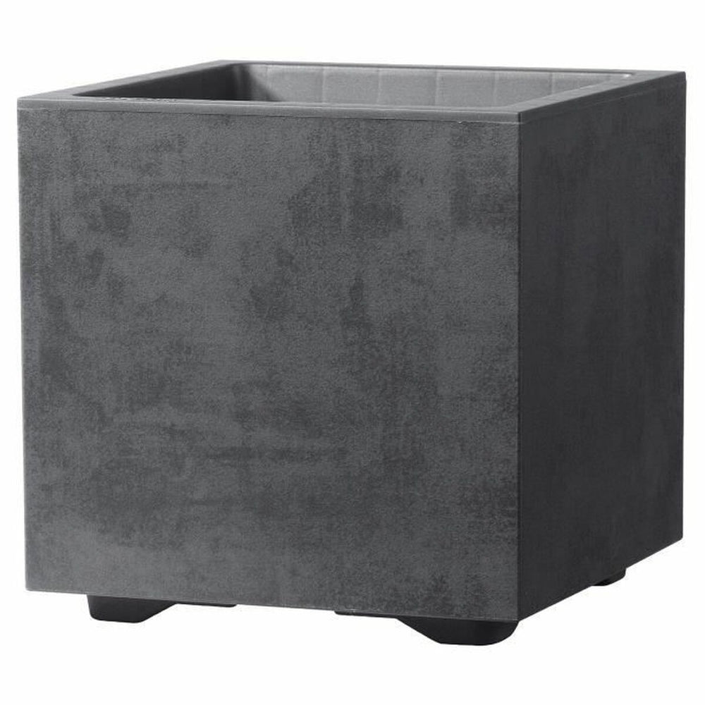 Vaso Deroma Antracite 25 cm Plastica Quadrato Secchio Ø 25 cm