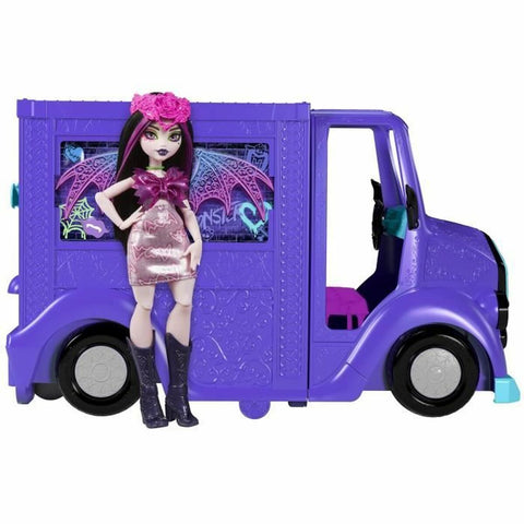 Bambolotto Bebè con Accessori Monster High Tour Bus Rock Sang-sationnel