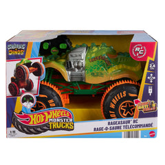 Macchinina Radiocomandata Hot Wheels Monster Trucks Samsh O Saurus 1:15