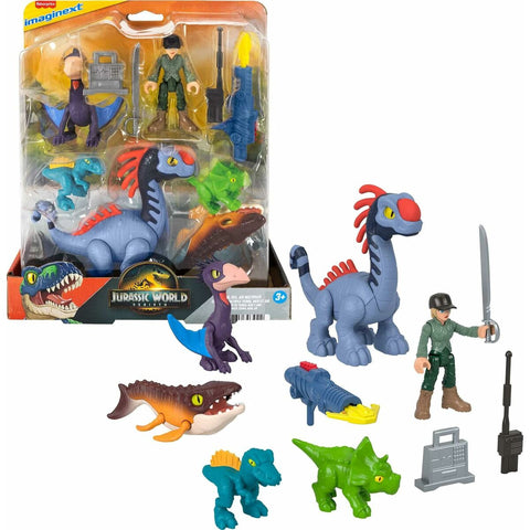 Playset Imaginext Jurassic World Multicolore 10 Pezzi