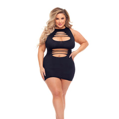 Vestido Pink Lipstick Negro (Queen size)