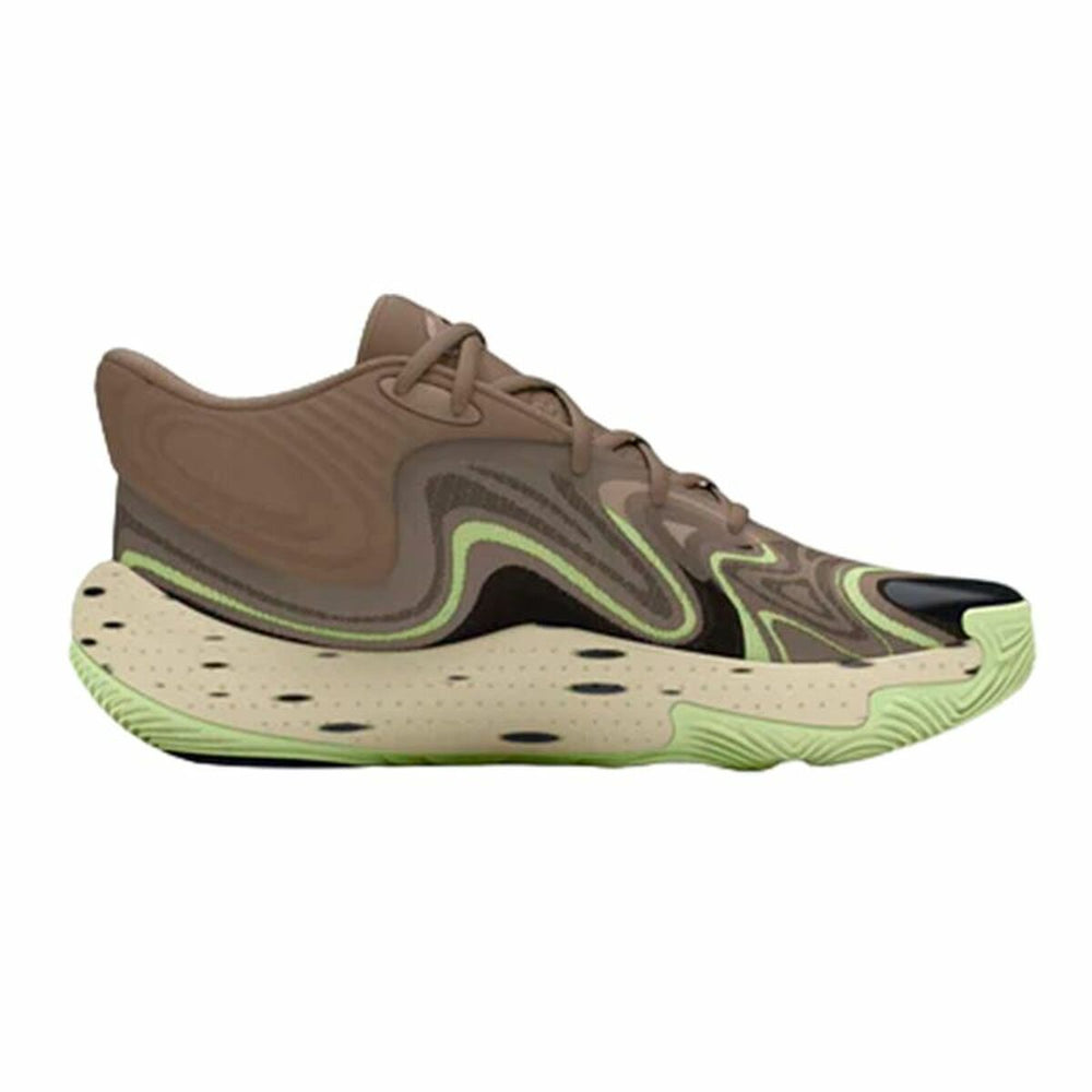 Scarpe da Basket per Adulti Under Armour Spawn 6 Mid Marrone