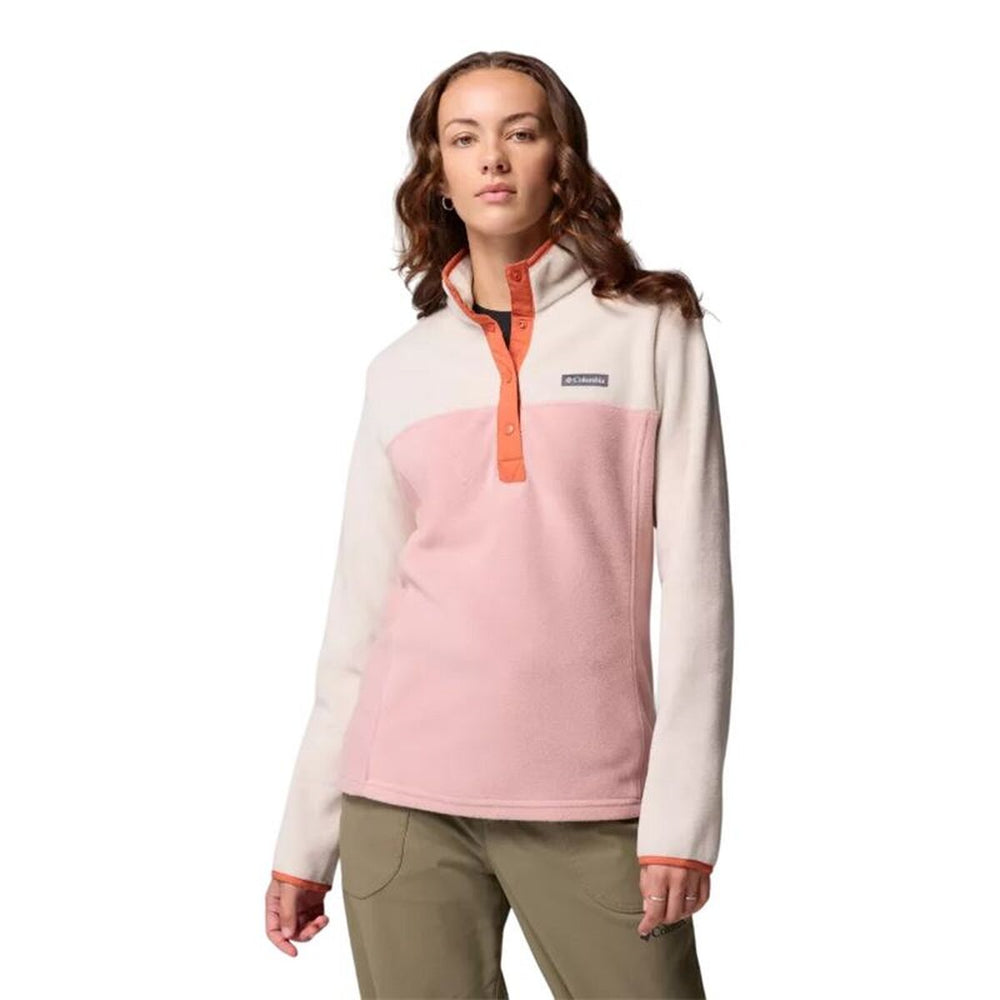 Maglia in Pile Columbia Benton Springs™ 1/2 Snap Salmone Donna