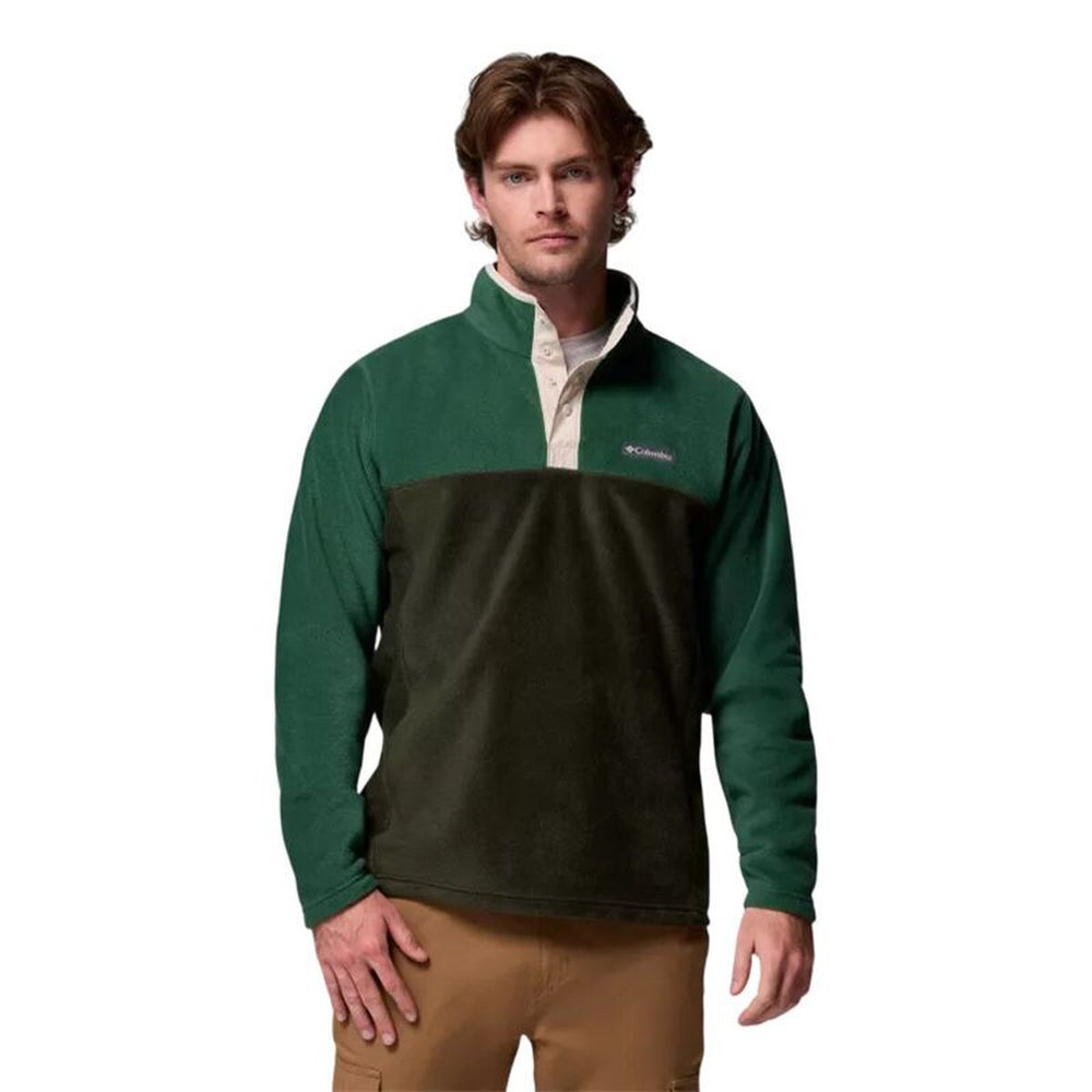 Maglia in Pile Columbia Sns Mountain™ Half Snap Oliva Uomo