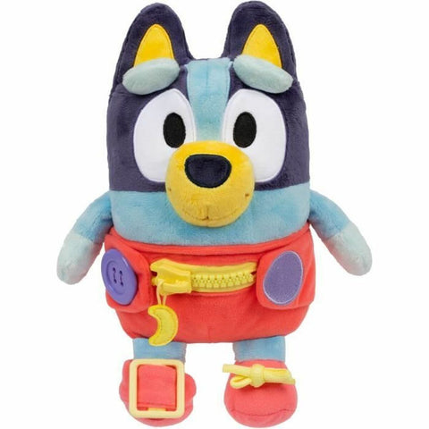 Fluffy toy Bluey Blue rouge Plastic