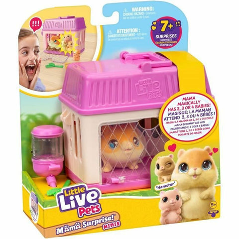 Peluche Little Live Pets Mama Surprise Hamsters Arancio Orange Stoffa Criceto