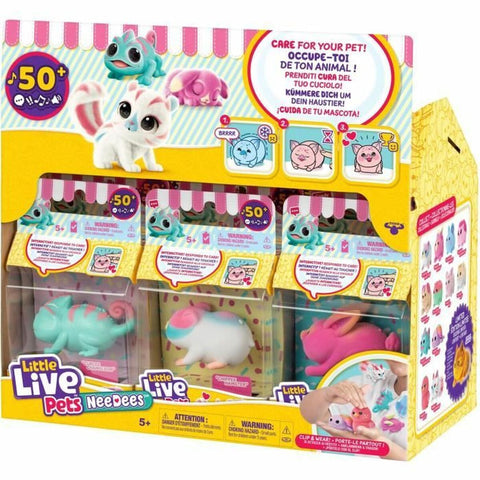 Fluffy toy Little Live Pets White Jaune Plastic