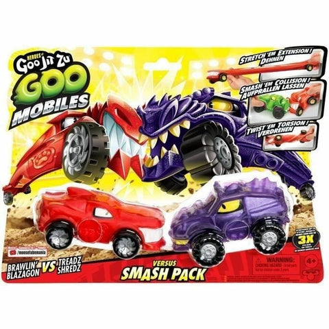 Action figure Moose Toys GOO MOBILES - BLAZAGON VS TREADS SHREDZ Red