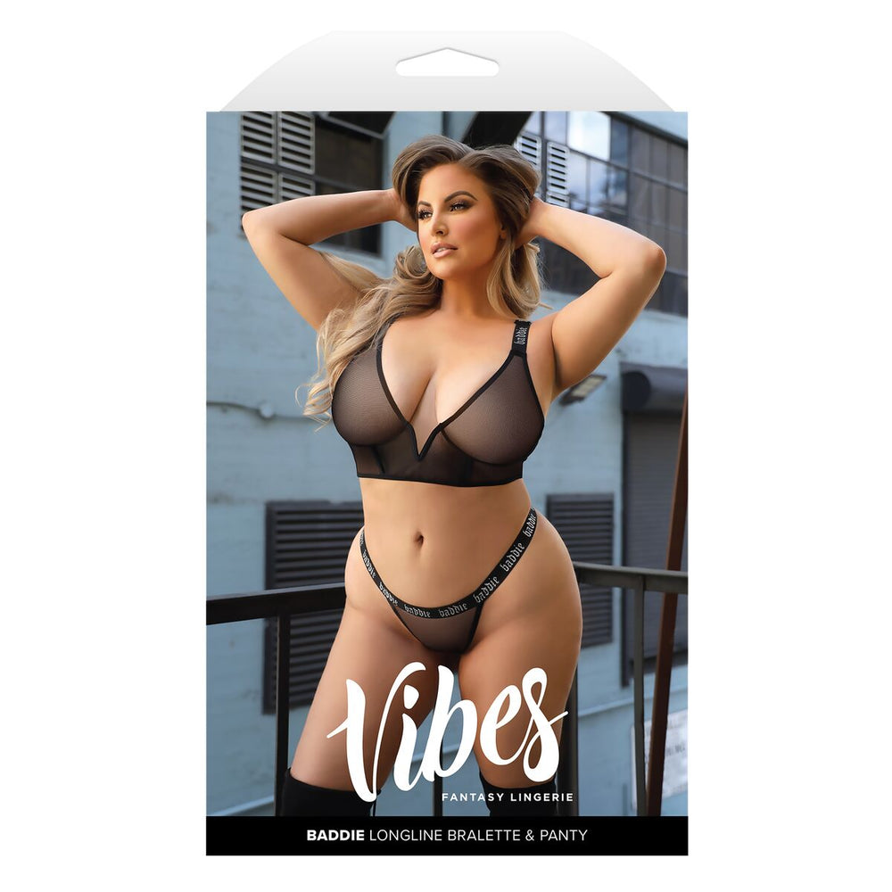 Conjunto de Lencería Fantasy Lingerie Negro (Queen size)