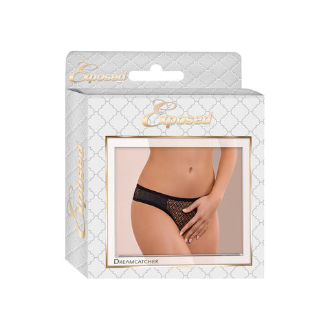 Slip di Pizzo Exposed Nero S/M