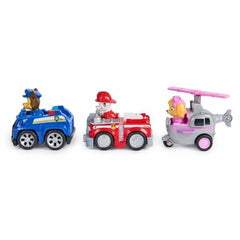 Accessori per Casa delle Bambole Spin Master PACK DE 3 VEHÍCULOS DE FRICCIÓN RETRO Paw Patrol Rosso