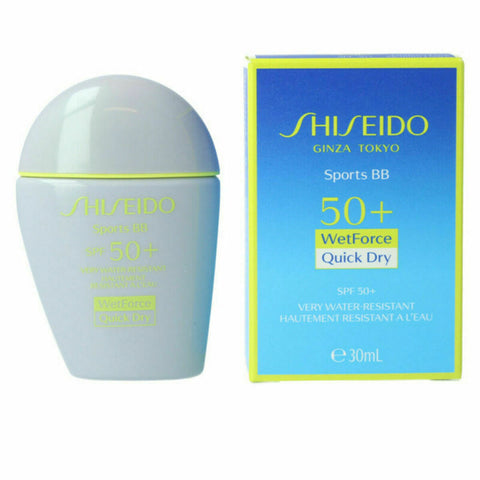 Crema Idratante con Colore Shiseido Sports BB SPF50+ Very Dark