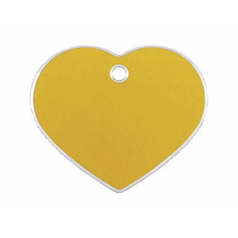 Placa identificativa para collar Imarc Hi Line Dorado Corazón Aluminio