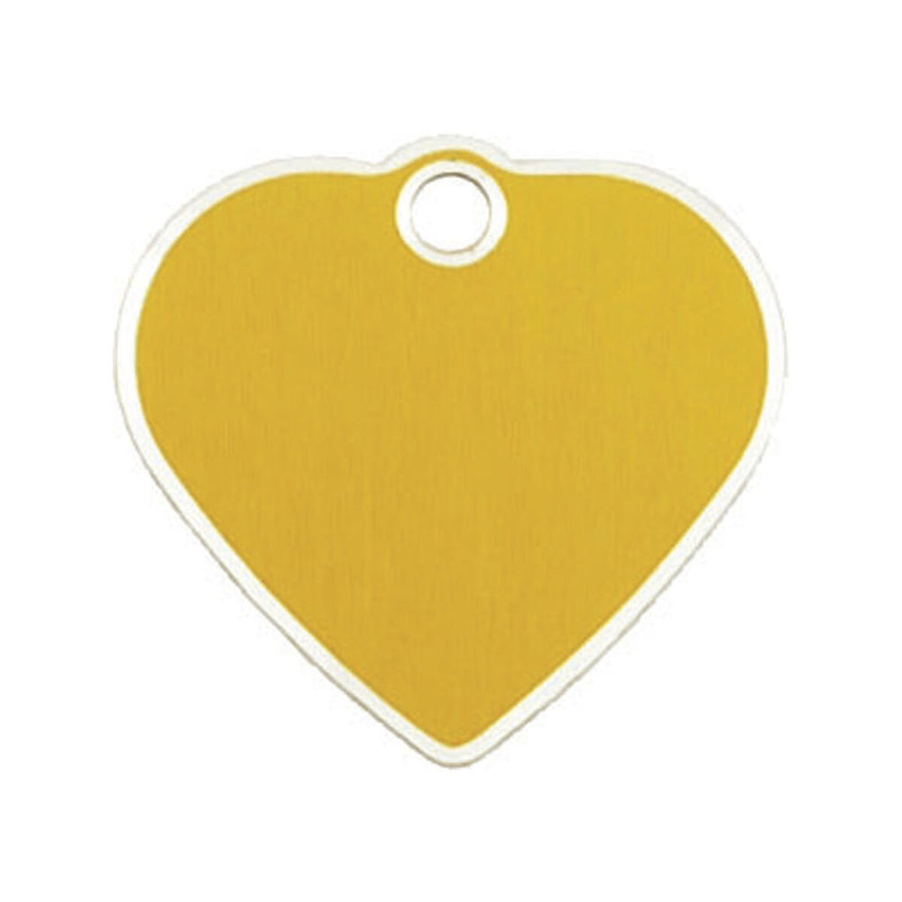 Placa identificativa para collar Imarc   Dorado Corazón Aluminio