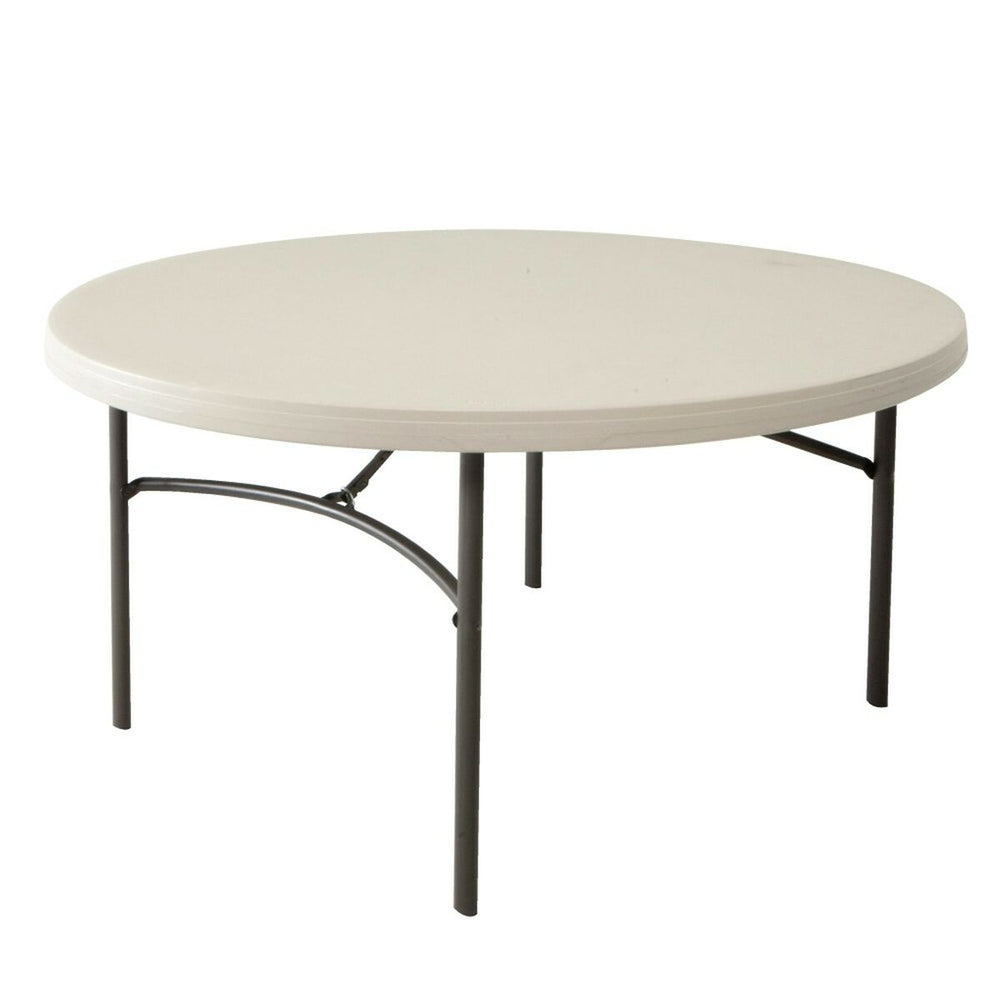 Tavolo aggiuntivo Lifetime Crema 152 x 74 x 152 cm Acciaio Plastica
