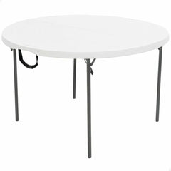 Tavolo Pieghevole Lifetime Bianco Acciaio Plastica 122 x 73 cm
