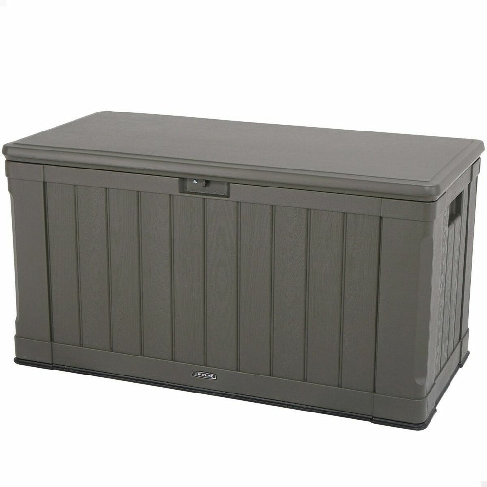 Cassapanca da esterno Lifetime Marrone 440 L Plastica 127 x 64 x 67 cm