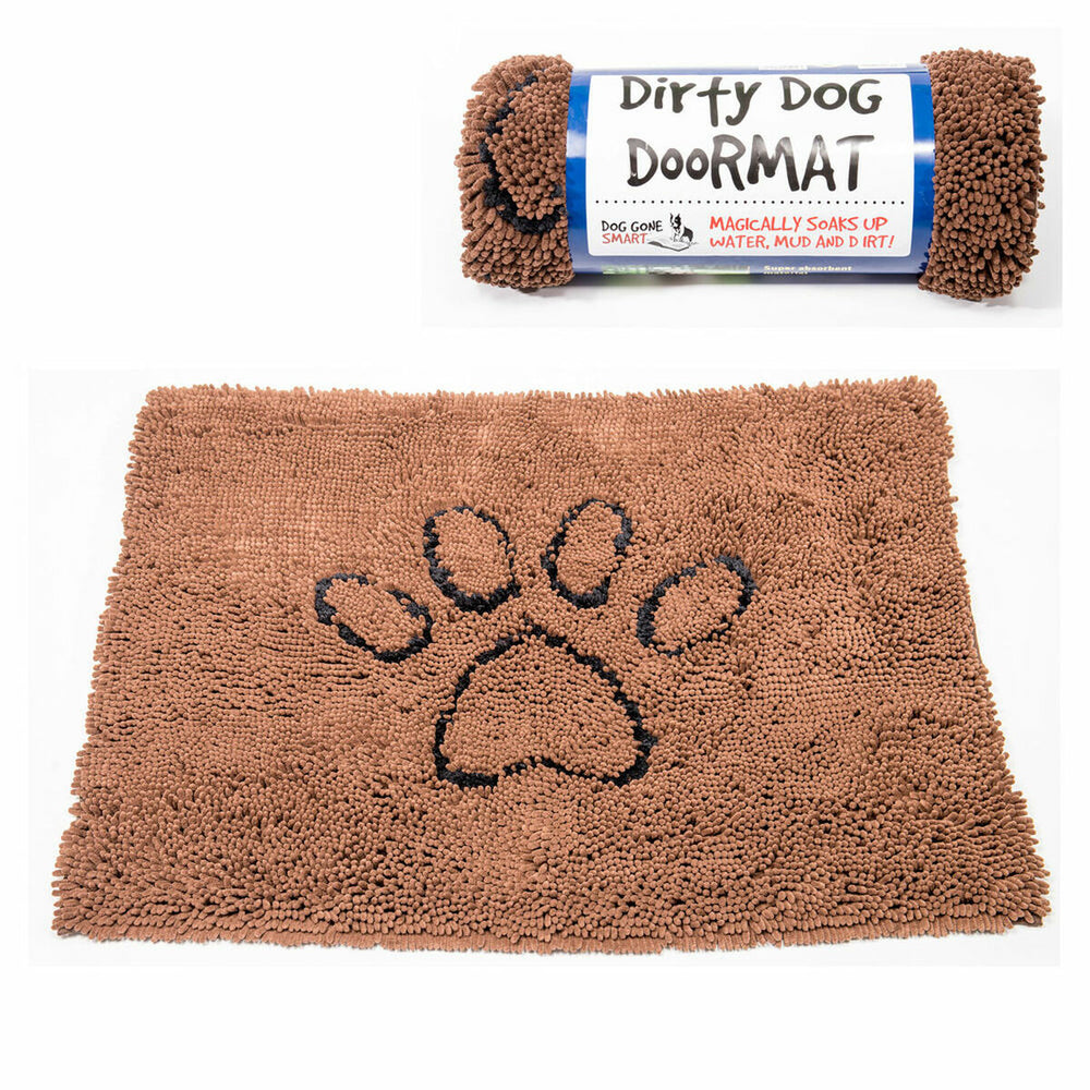 Tappeto per cani Dog Gone Smart Microfibre Marrone (89 x 66 cm)