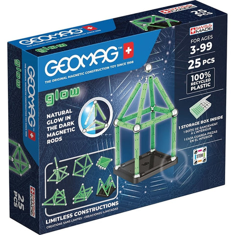 Playset Geomag Glow Recycled 25 Pezzi