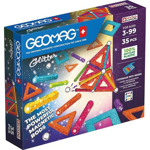 Playset Geomag Glitter (35 Pezzi)