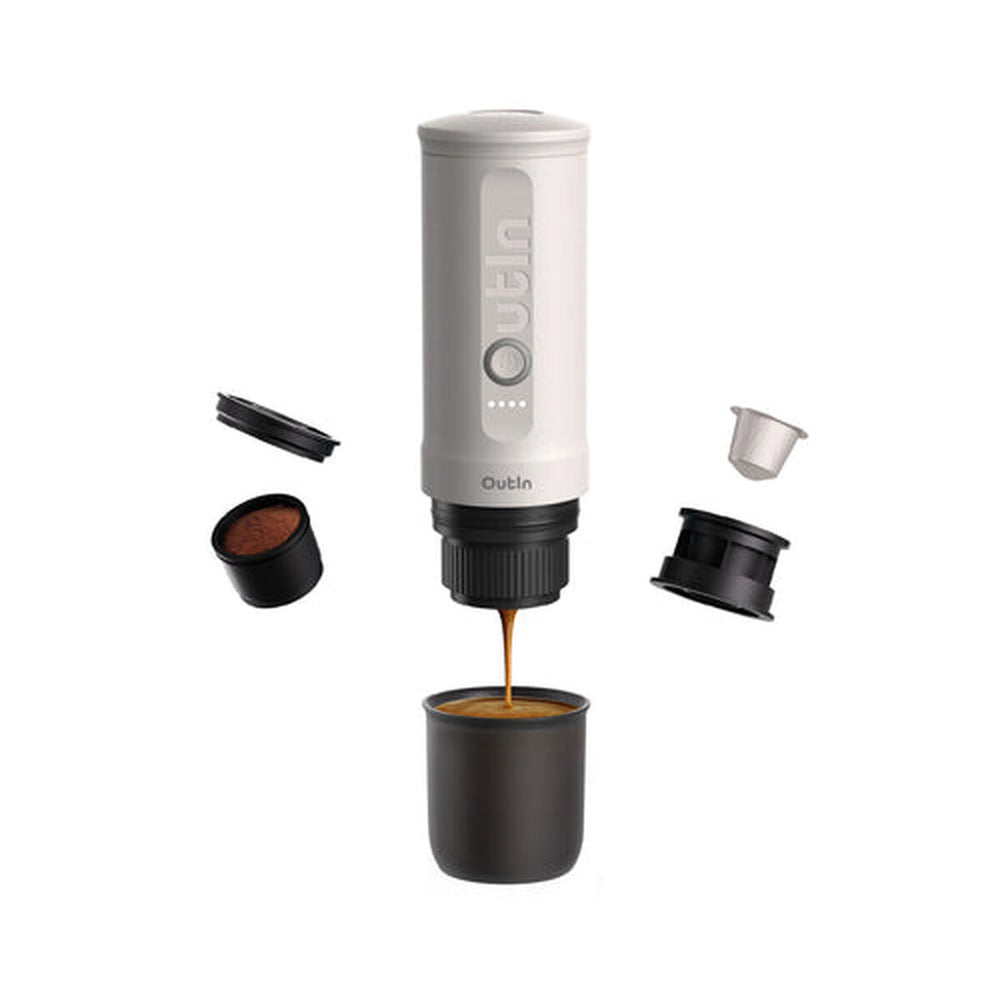 Macchina da Caffè Portatile Outin OUTINWHITE Bianco Acciaio inossidabile 50 ml 80 ml