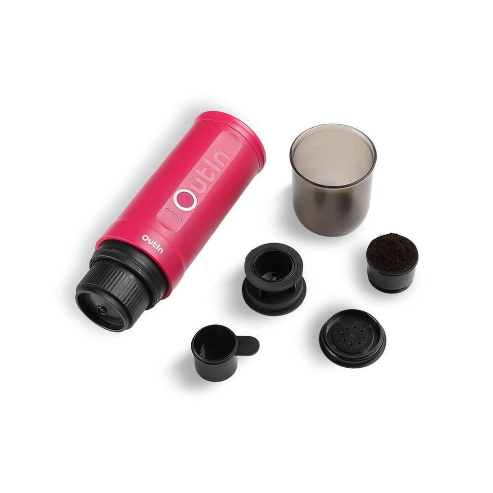 Macchina da Caffè Portatile Outin OUTINPINK Acciaio inossidabile 50 ml 80 ml
