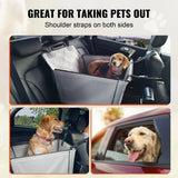 Seggiolino auto per cani, rialzato impermeabile per auto con telaio di supporto.