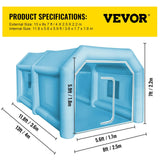Cabina di verniciatura gonfiabile su misura gonfiabile 750W + 350W