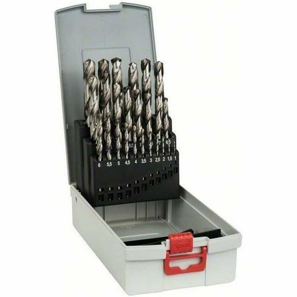 Set di trapani BOSCH HSS-G Acciaio ad alta velocità (HSS) Scatola con Coperchio 25 Pezzi