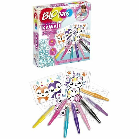 Scatola Multiattività per Colorare Lansay BLOPENS KAWAII Multicolore