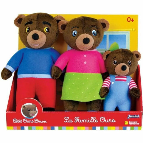 Fluffy toy Jemini Brown Plush Bear (3 Pieces)