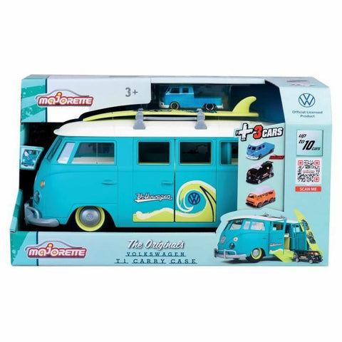 Playset di Veicoli Majorette Volkswagen T1 Carry Case Azzurro