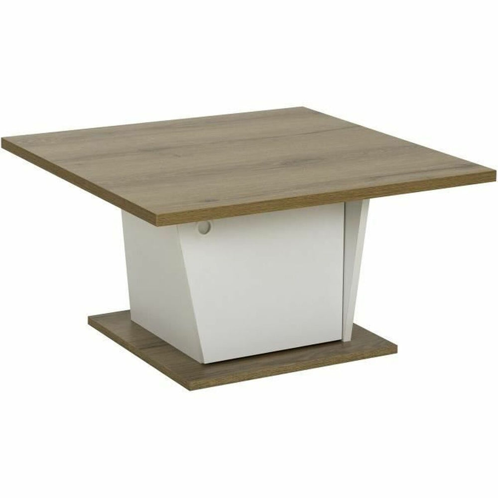 Tavolino da Caffè Diagone Bianco Rovere 69 x 69 x 38 cm
