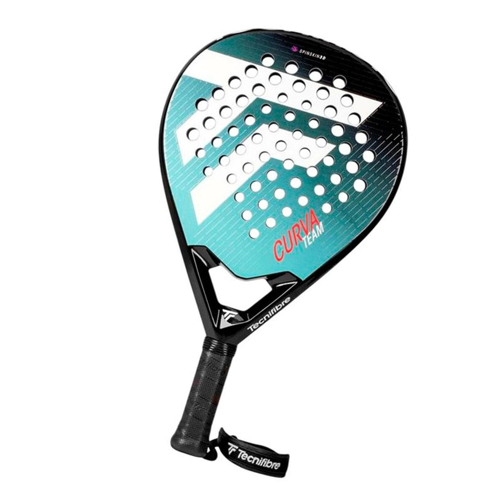 Pala de Pádel Tecnifibre Curva Team Agua Fibra de carbono