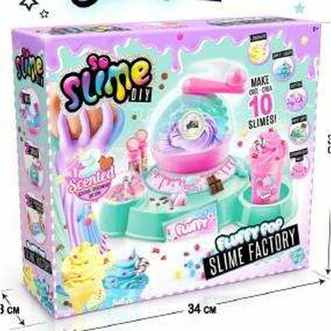 Slime Canal Toys Fluffy Rosa Turchese